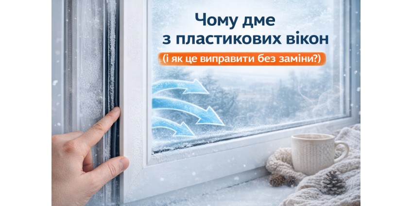 Чому дме з пластикових вікон і як це виправити без заміни?