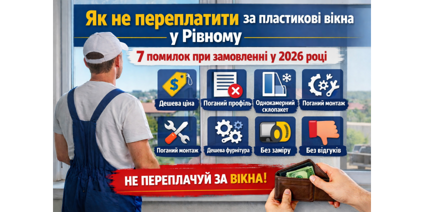 Як не переплатити за пластикові вікна у Рівному — 7 помилок при замовленні у 2026 році