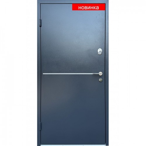 Вхідні двері Блейд вулиця мет-МДФ RAL 7024