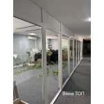 Перегородки з пластикових вікон в офіс Перегородки з пластикових вікон в офіс